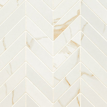 EDEN CALACATTA CHEVRON 12X15 MOSAIC