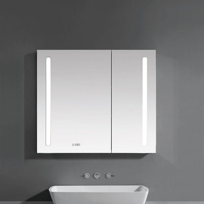 24" LED Aluminum Medicine Cabinet (Surface Mount/Recessed)
