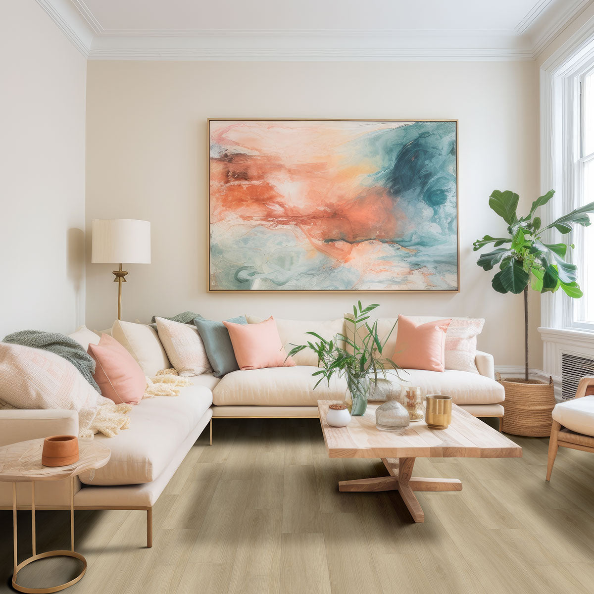 Flaxen Luxury Vinyl Plank Flooring