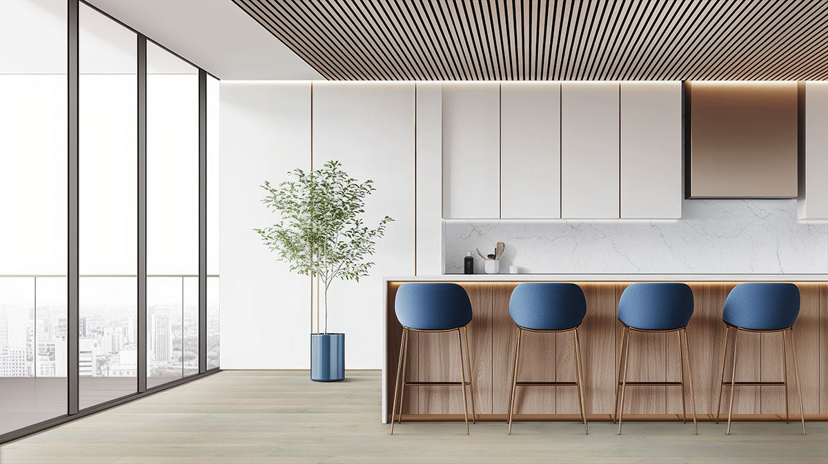 Fog Acoustic Wood Slat Panels