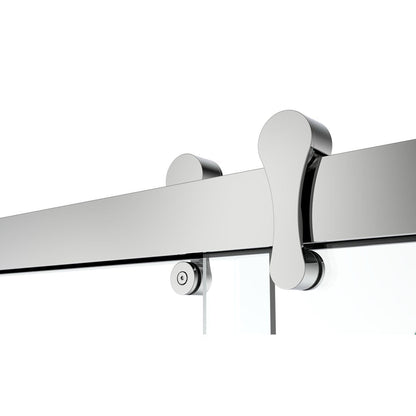 66" GBY22 Owen Bypass Series Shower Door with Klearteck Treatment (3/8" Thickness) (Chrome)