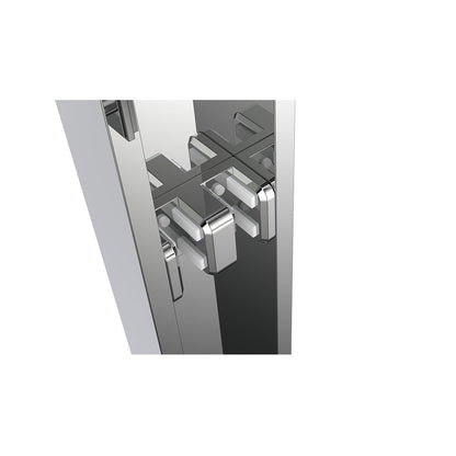 66" GBY22 Owen Bypass Series Shower Door with Klearteck Treatment (3/8" Thickness) (Chrome)