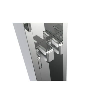 60" GBY22 Owen Bypass Series Tub Door with Klearteck Treatment (3/8" Thickness) (Chrome)