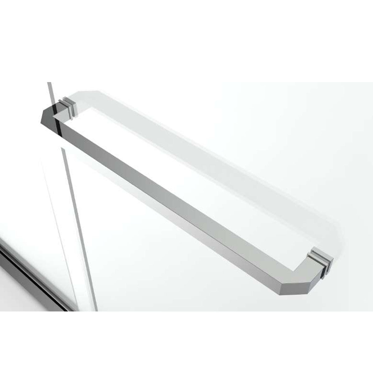 54" GBY22 Owen Bypass Series Tub Door with Klearteck Treatment (3/8" Thickness) (Chrome)