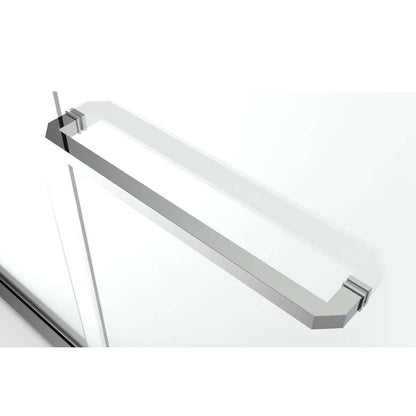 54" GBY22 Owen Bypass Series Tub Door with Klearteck Treatment (3/8" Thickness) (Chrome)