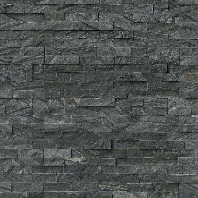 RockMount™ Stacked Stone Panels - Glacial Black