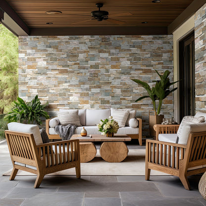 XL RockMount™ Stacked Stone Panels - Golden Honey