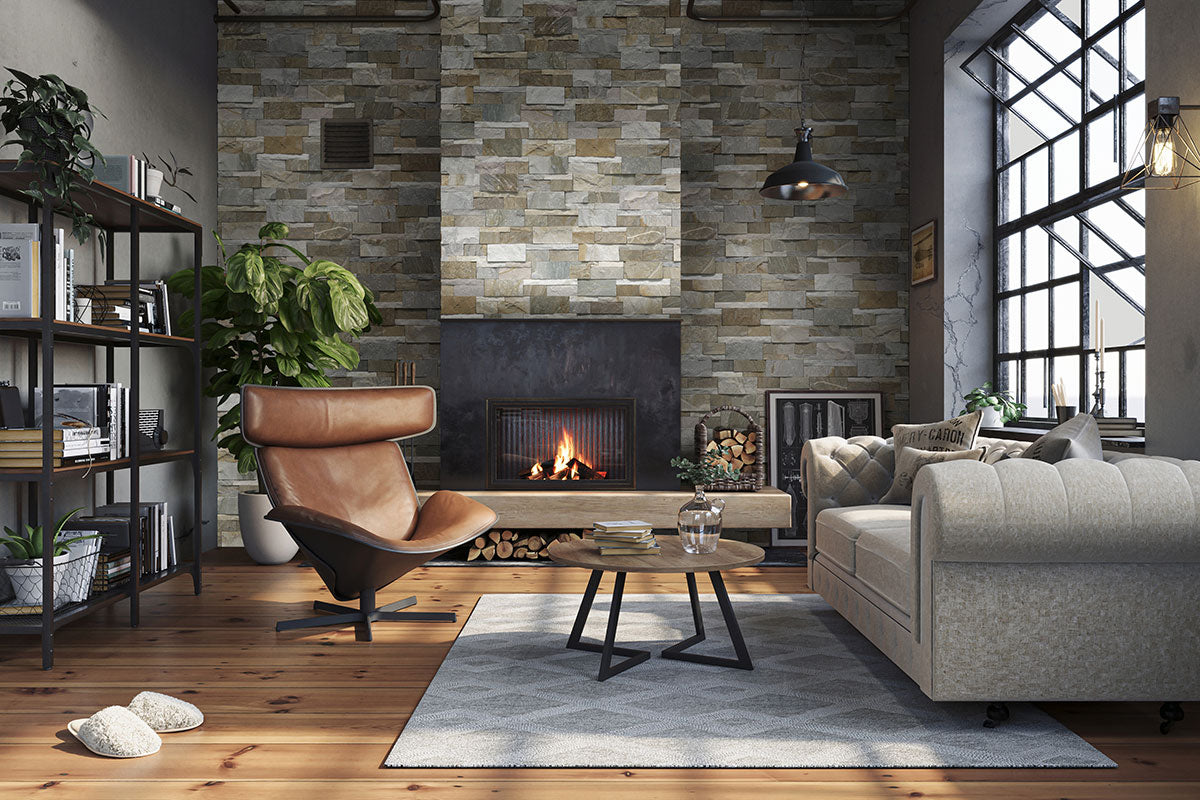 XL RockMount™ Stacked Stone Panels - Golden Honey