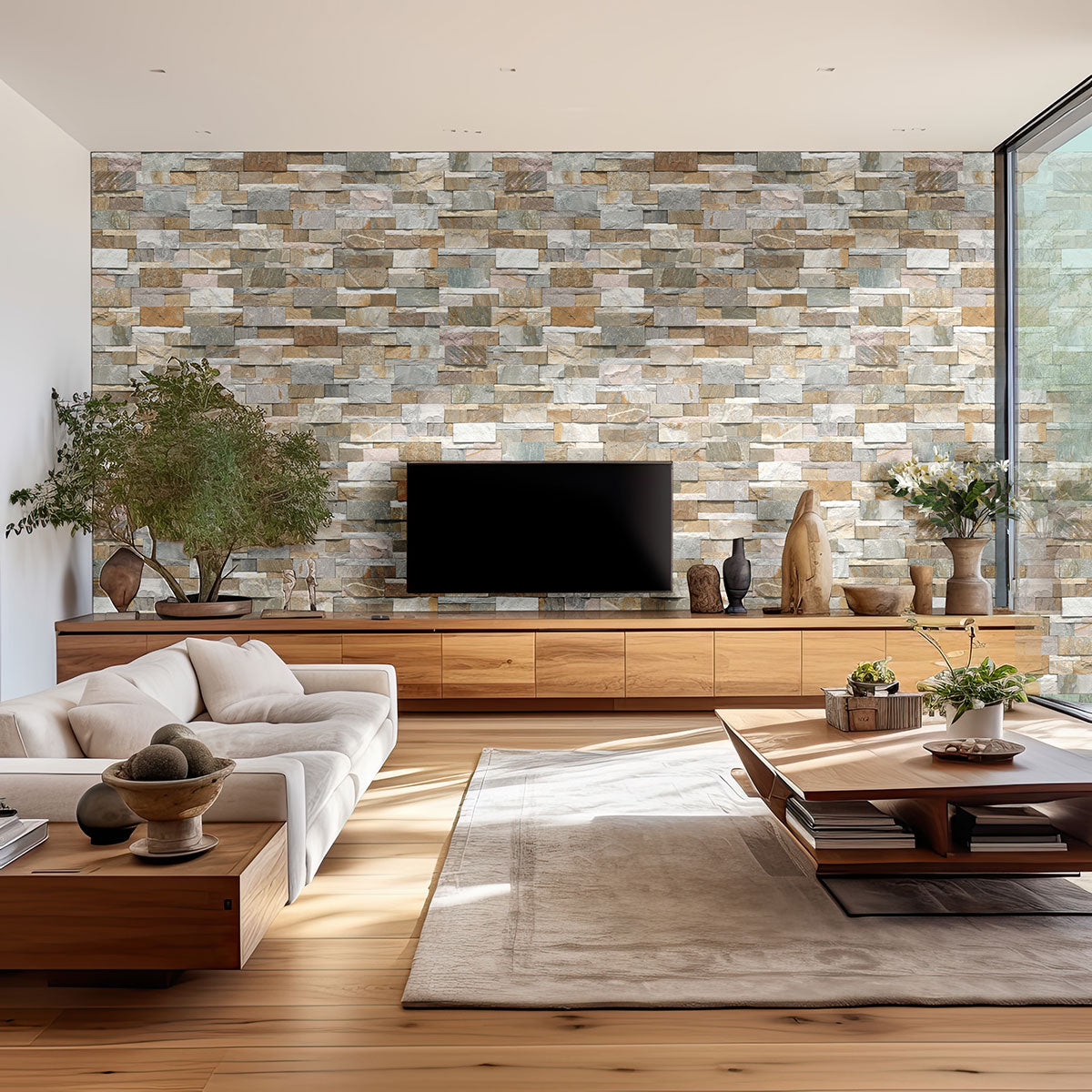 XL RockMount™ Stacked Stone Panels - Golden Honey