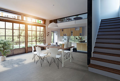 Gridscale Graphite Ceramic Tile