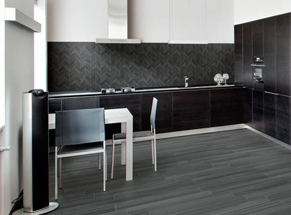 Graphite Watercolor Porcelain Tile