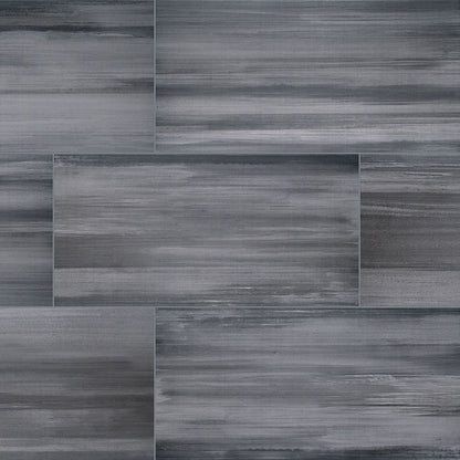 Graphite Watercolor Porcelain Tile