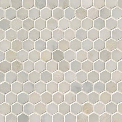 GREECIAN WHITE 1 HEXAGON MOSAIC Mosaic, Floor or Wall Tile - Shop at Home Craft Studio | Call 