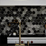Henley Multi Finish Hexagon Mosaic Tile
