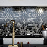 Henley Multi Finish Hexagon Mosaic Tile