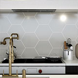 Hexley Dove Hexagon Tile