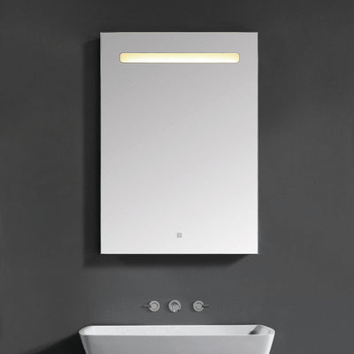 18" LED Aluminum Medicine Cabinet  (Surface Mount/Recessed) led medicine cabinet - Shop at Home Craft Studio - 1