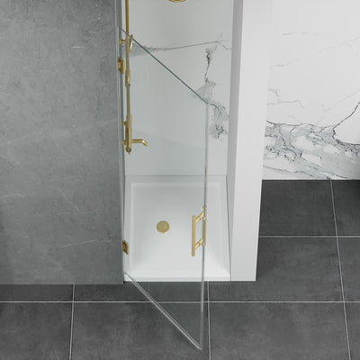 1PC Miko Hinge Door (Brushed Gold) shower door - Shop at Home Craft Studio - 2