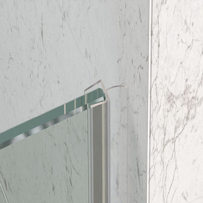 1PC Miko Hinge Door (Brushed Nickel) shower door - Shop at Home Craft Studio - 6