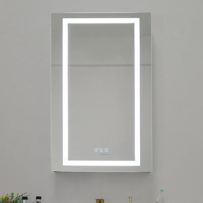 20" LED Ana Medicine Cabinet (Surface Mount/Recessed) (Left Hinge) led medicine cabinet - Shop at Home Craft Studio - 6
