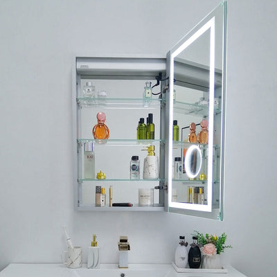 20" LED Ana Medicine Cabinet (Surface Mount/Recessed) (Left Hinge) led medicine cabinet - Shop at Home Craft Studio - 12