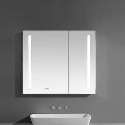 24" LED Aluminum Medicine Cabinet (Surface Mount/Recessed) mirror - Shop at Home Craft Studio - 4