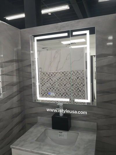 24" LED Ana Medicine Cabinet (Surface Mount/Recessed) (Left Hinge) led medicine cabinet - Shop at Home Craft Studio - 10