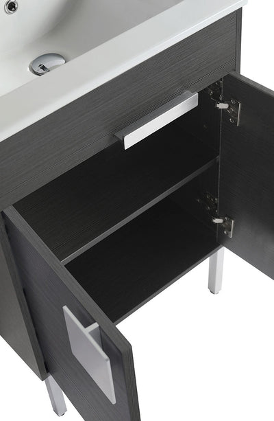 24" V9003 Vanity with Ceramic Sink (Charcoal Grey) bathroom vanities - Shop at Home Craft Studio - 3
