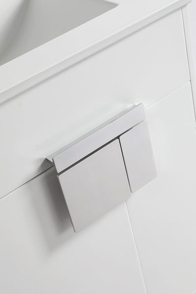 24" V9003 Vanity with Ceramic Sink (Glossy White) bathroom vanities - Shop at Home Craft Studio - 5