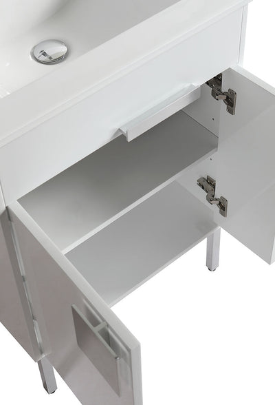 24" V9003 Vanity with Ceramic Sink (Glossy White) bathroom vanities - Shop at Home Craft Studio - 7