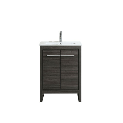 24" V9004 Vanity with Ceramic Sink (Charcoal Grey) bathroom vanities - Shop at Home Craft Studio - 4