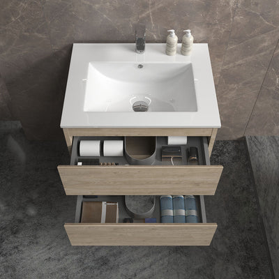 24" V9005 Angela Wall Hung Vanity & Ceramic Sink (E.oak) bathroom vanities - Shop at Home Craft Studio - 6