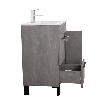 24" V9007 Gill Vanity & Ceramic Sink (Cement Grey) bathroom vanities - Shop at Home Craft Studio - 4