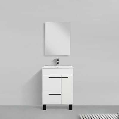 24" V9007 Gill Vanity & Ceramic Sink (Glossy White) bathroom vanities - Shop at Home Craft Studio - 2