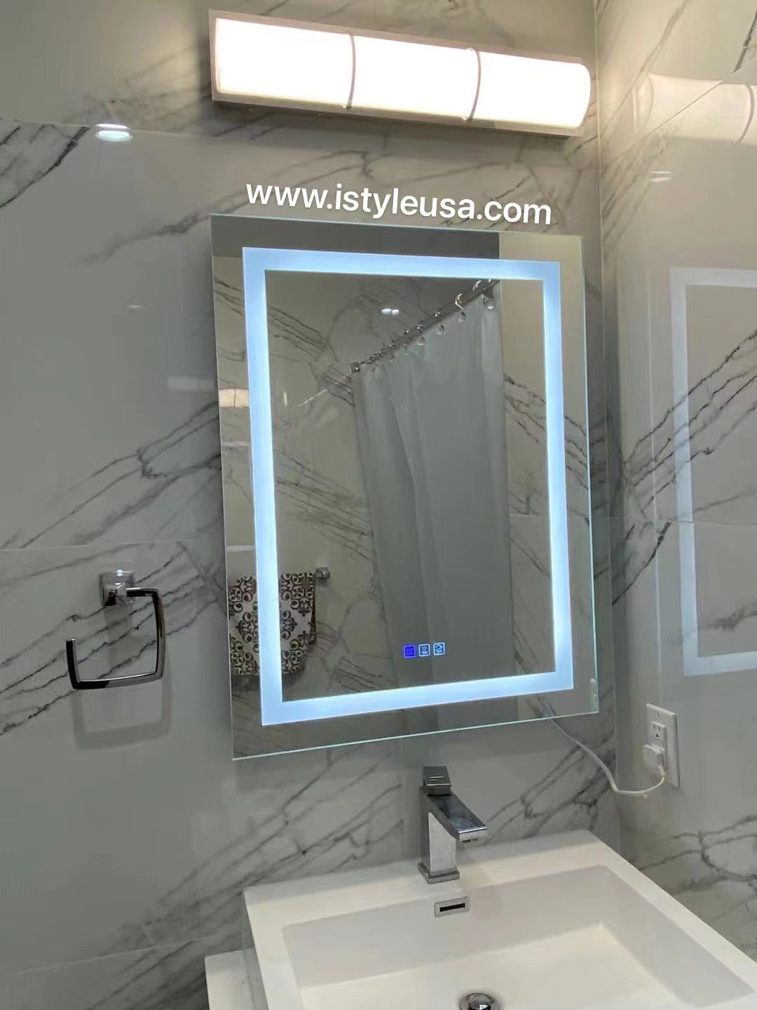30" LED Ana Medicine Cabinet  (Surface Mount/Recessed)  - Shop at Home Craft Studio - 6