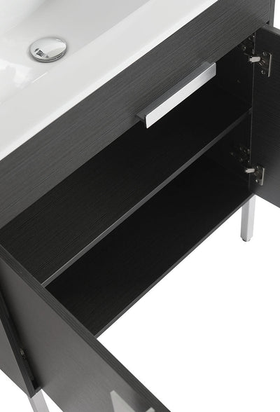 30" V9003 Vanity with Ceramic Sink (Charcoal Grey)  - Shop at Home Craft Studio - 7