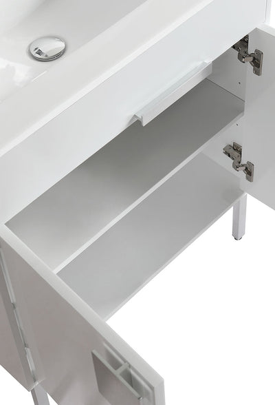 30" V9003 Vanity with Ceramic Sink (Glossy White)  - Shop at Home Craft Studio - 7