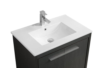 30" V9004 Vanity with Ceramic Sink (Charcoal Grey) vanity - Shop at Home Craft Studio - 2