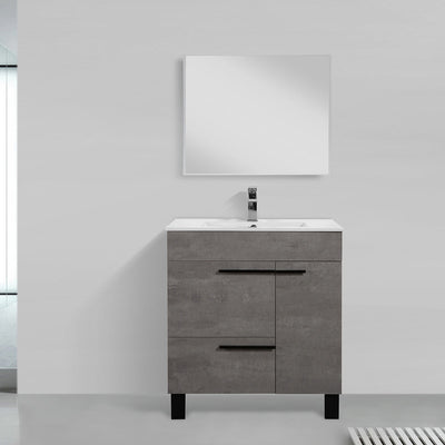 30" V9007 Gill Vanity & Ceramic Sink (Cement Grey)  - Shop at Home Craft Studio - 2