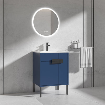 30" V9010 Vanity & Ceramic Sink (Matte Blue)  - Shop at Home Craft Studio - 5