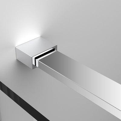 32" AH01 Series Frameless Swing Shower Door with Klearteck Treatment (Fixed 3/8" & Swing 5/16" Thickness) (Brushed Nickel) shower door - Shop at Home Craft Studio - 11