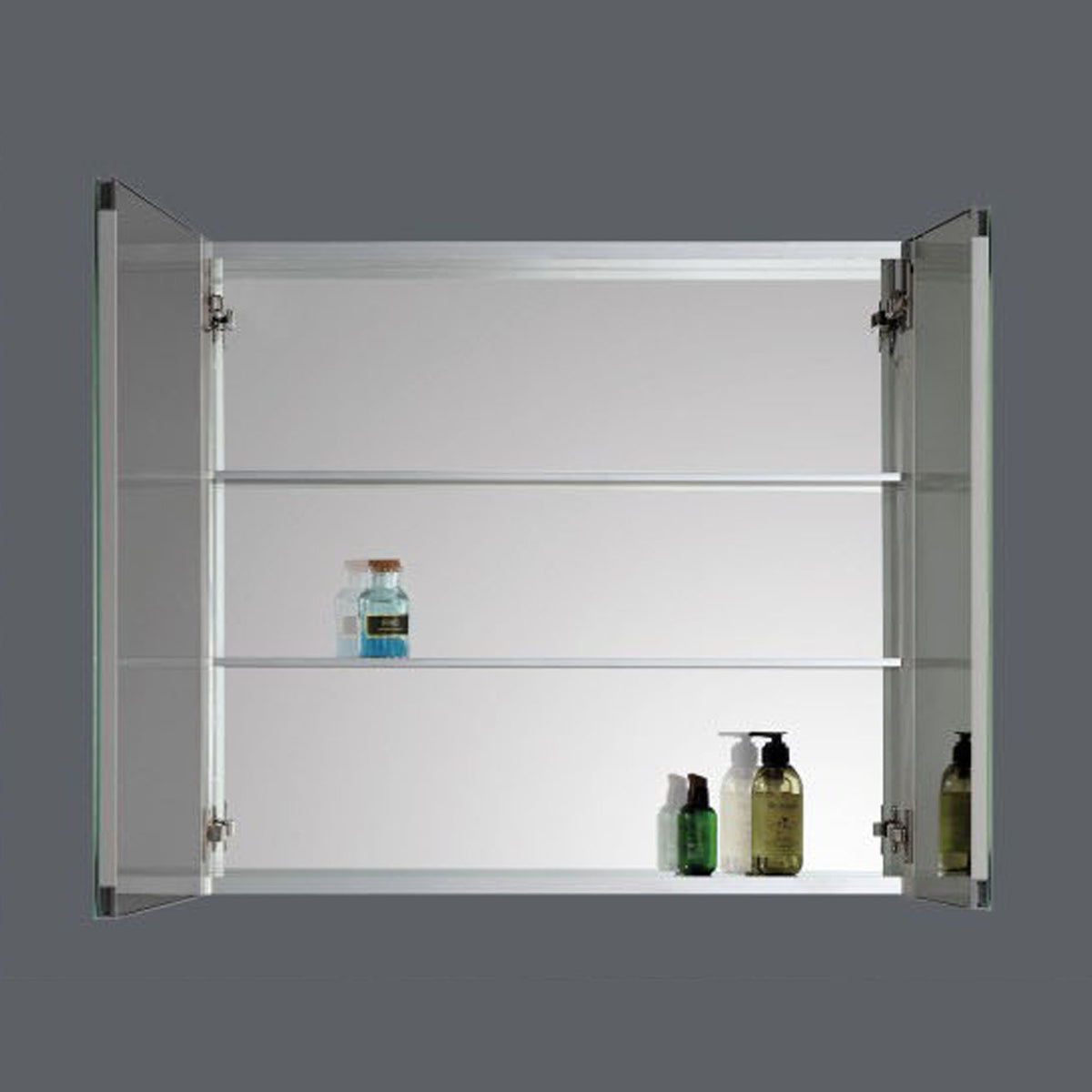 36" Aluminum Medicine Cabinet (Surface Mount/Recessed)  - Shop at Home Craft Studio - 2