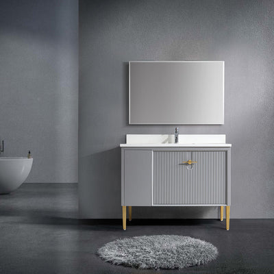 36" Craftsmanship Limited Edition Vanity & Quartz Countertop Combo   (Grey) SKU:EN8339-36GR bathroom vanities - Shop at Home Craft Studio - 1