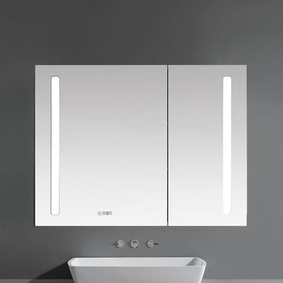 36" LED Aluminum Medicine Cabinet (Surface Mount/Recessed)  - Shop at Home Craft Studio - 3