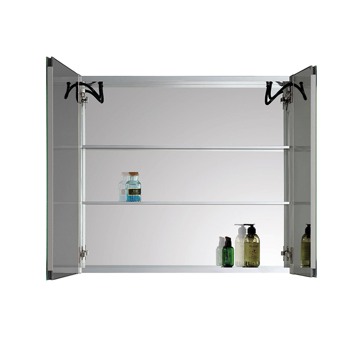 36" LED Aluminum Medicine Cabinet (Surface Mount/Recessed)  - Shop at Home Craft Studio - 6