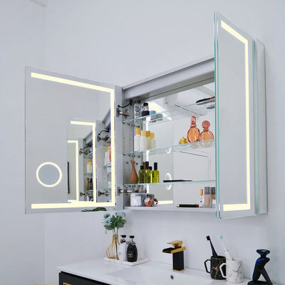 36" LED Ana Medicine Cabinet  (Surface Mount/Recessed)  - Shop at Home Craft Studio - 9