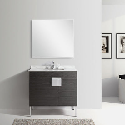 36" V9003 Vanity with Sintered Stone Countertop (Charcoal Grey)  - Shop at Home Craft Studio - 2