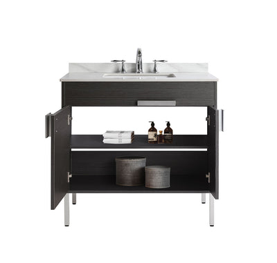 36" V9003 Vanity with Sintered Stone Countertop (Charcoal Grey)  - Shop at Home Craft Studio - 5