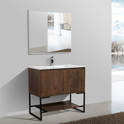 36" V9006 Allen Vanity with Ceramic Sink (Rose Wood) vanity - Shop at Home Craft Studio - 2