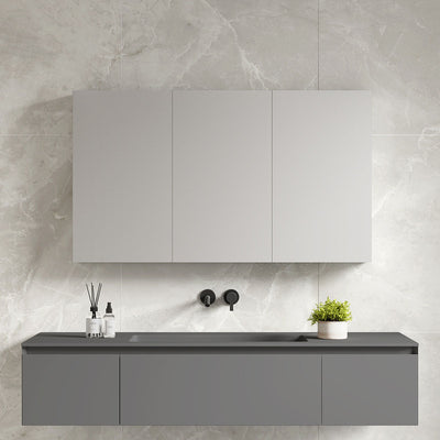 48" Aluminum Medicine Cabinet (Surface Mount/Recessed)  - Shop at Home Craft Studio - 1